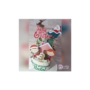 Topo de Bolo - Primeiro Natal 