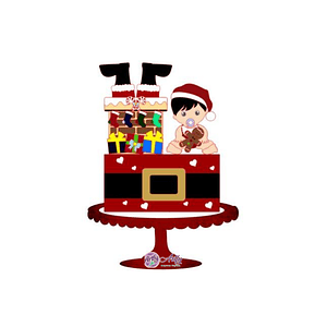 Topo de Bolo - Natal Menino 
