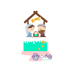 Topo de Bolo - Presépio 