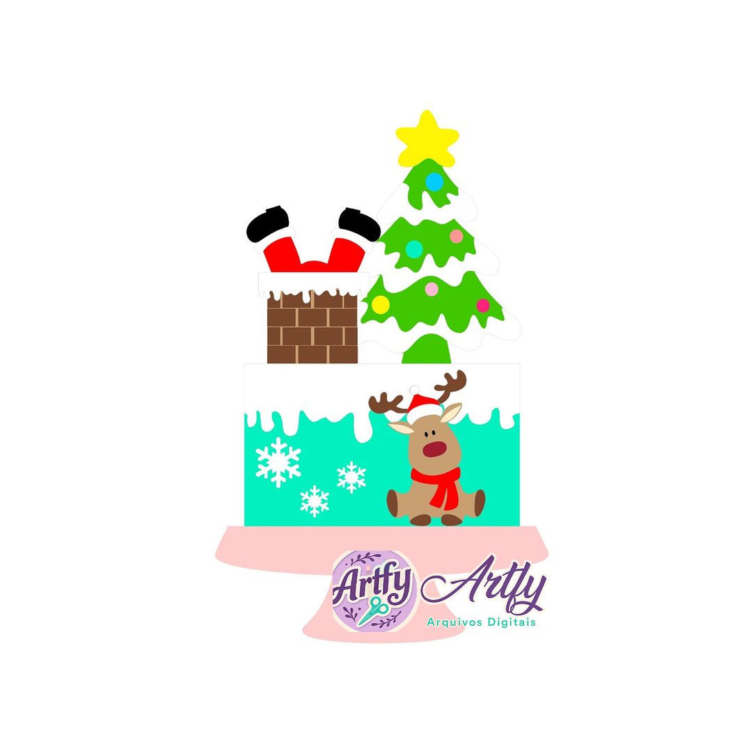 Topo de Bolo - Natal 1