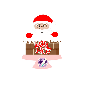 Topo de Bolo - Natal Papai Noel