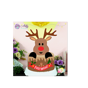 Topo de Bolo - Feliz Natal 