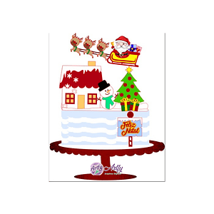 Topo de Bolo Para o Natal