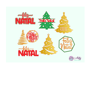 Topo de Bolo - Kit Natal 