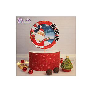 Topo de Bolo - Papai Natal Ho Ho 
