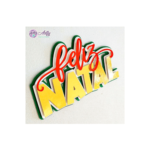 Topo de Bolo - Feliz Natal 