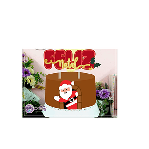 Topo de Bolo - Feliz Natal