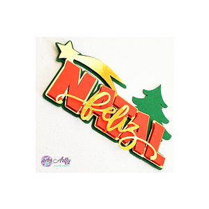 Topo de Bolo - Natal Feliz 