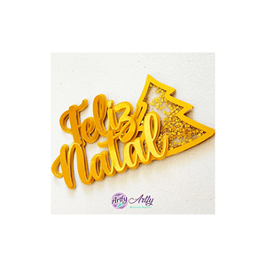 Topo de Bolo - Feliz Natal