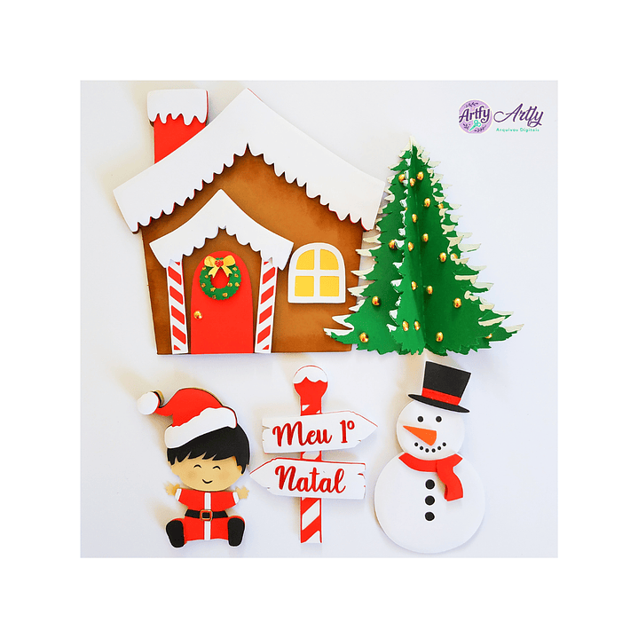 Topo de Bolo - Meu Primeiro Natal 