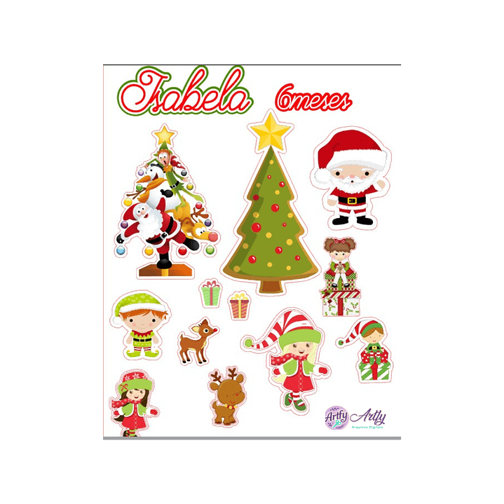 Topo de Bolo - Natal Kit