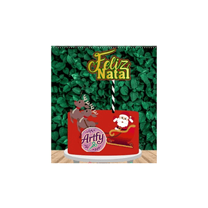 Topo de Bolo - Feliz Natal