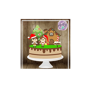 Topo de Bolo - Natal Doce