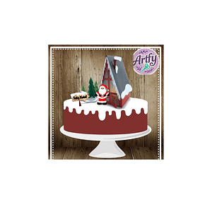 Topo de Bolo - Papai Noel 