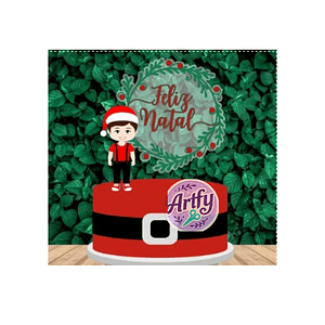 Topo de Bolo - Natal