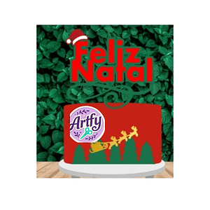 Topo de Bolo - Feliz Natal