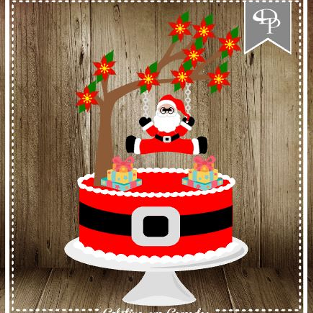 Topo de Bolo - Natalino Papai Noel  1