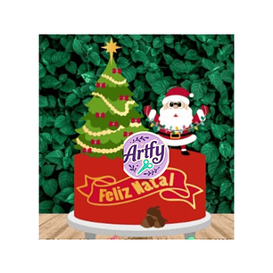 Topo de Bolo - Feliz Natal