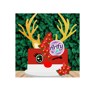 Topo de Bolo - Rena Natal