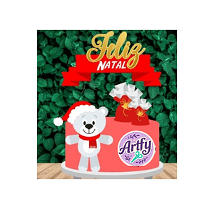 Topo de Bolo - Feliz Natal