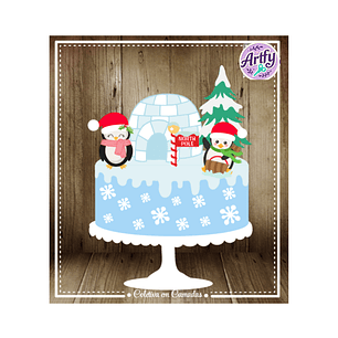 Topo de Bolo - Polo Norte Natal