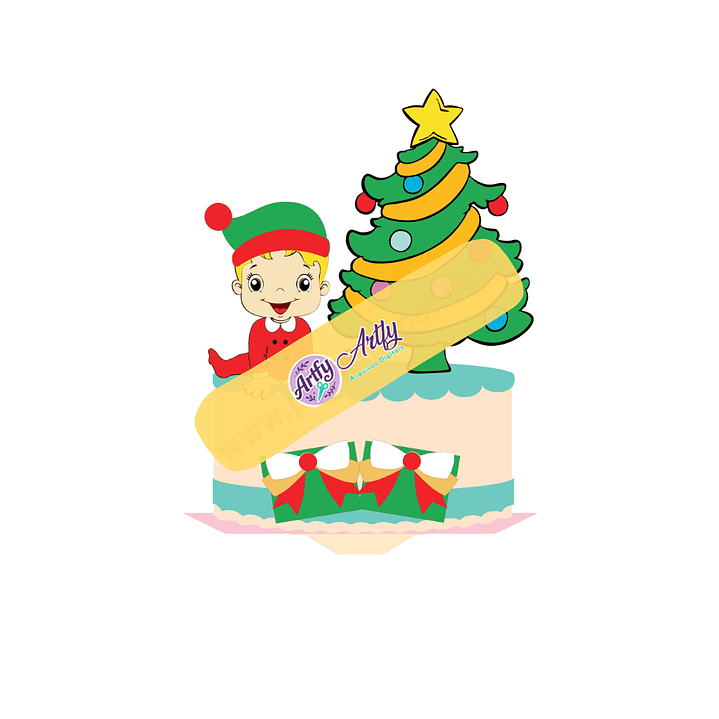 Topo de Bolo - Natalino Bebezinho 