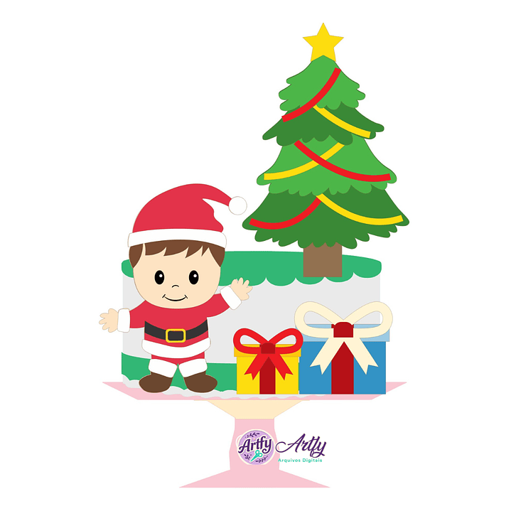 Topo de Bolo - Natalino Bebezinho 