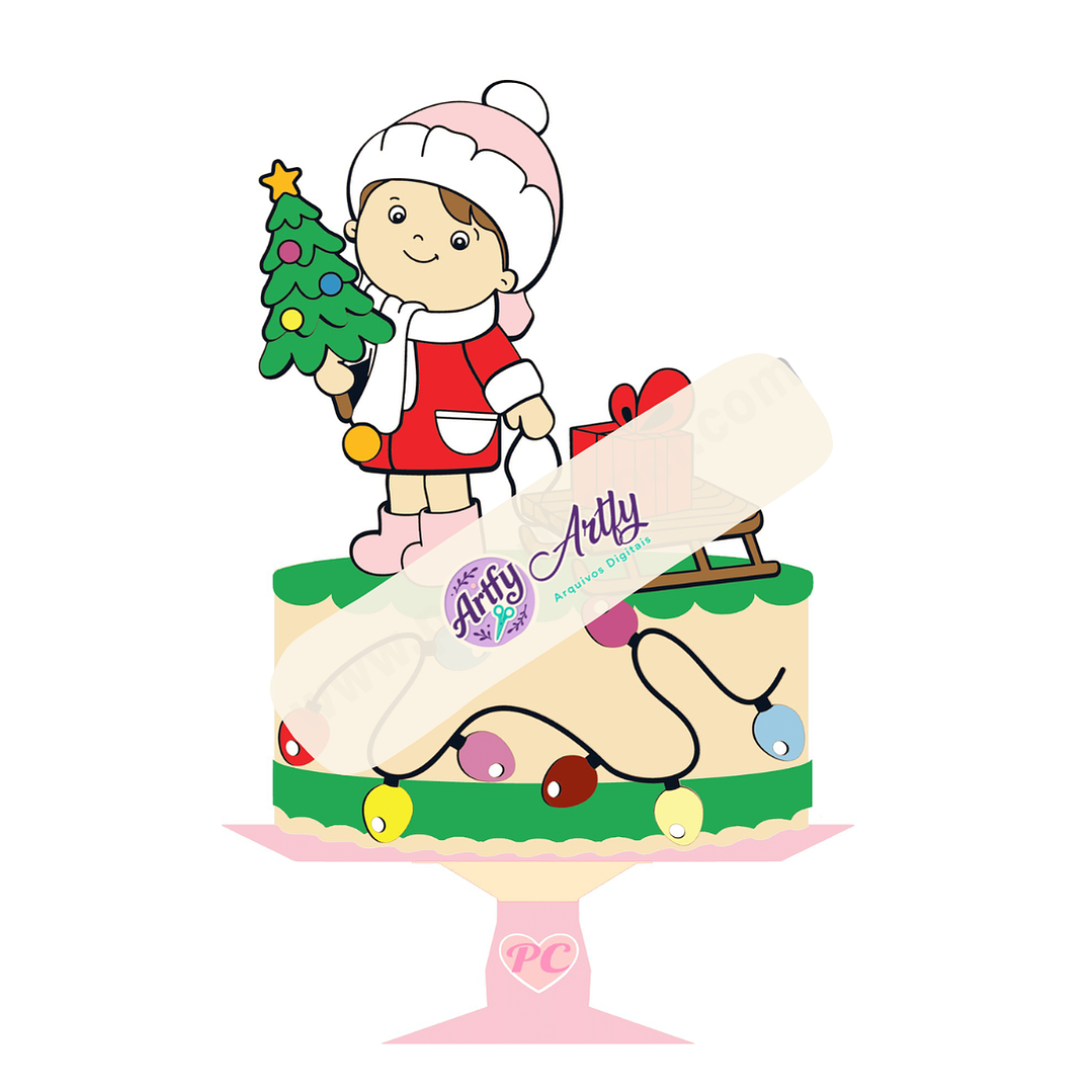 Topo de Bolo - Natalino  1