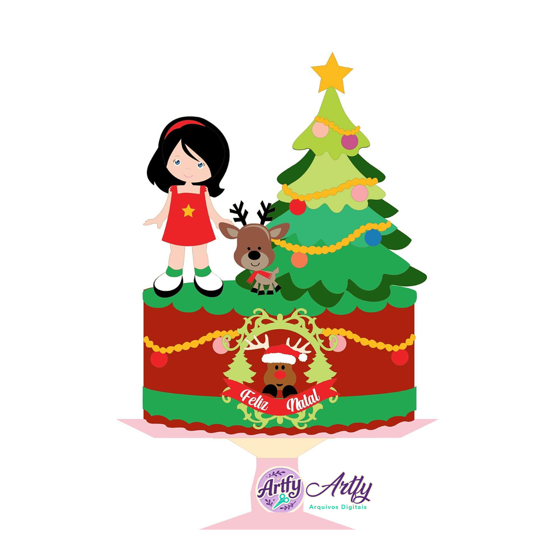 Topo de Bolo - Natalino Menina  1