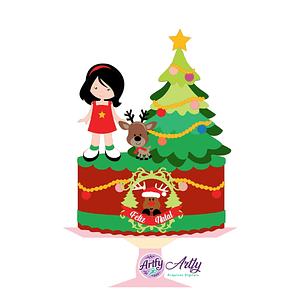 Topo de Bolo - Natalino Menina 