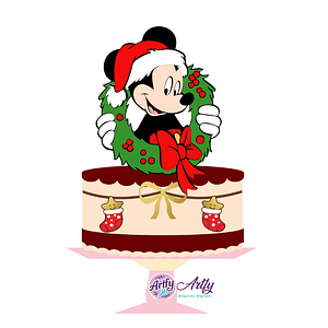 Topo de Bolo - Mickey Natalino 