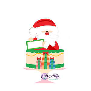 Topo de Bolo - Natalino Papai Noel 