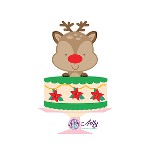 Topo de Rena Natalina 