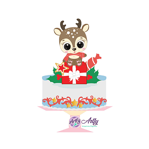 Topo de Bolo - Rena Baby 