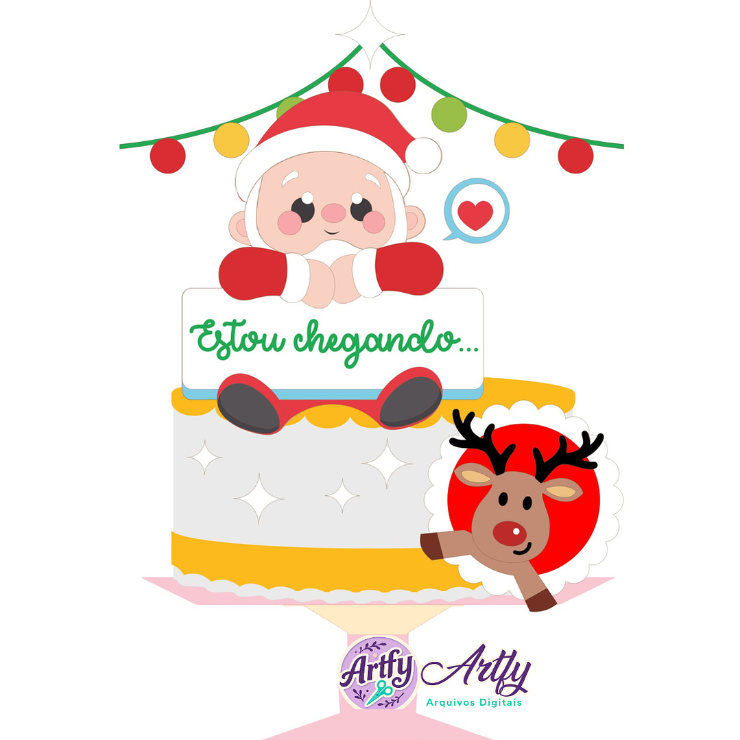 Topo de Bolo - Natal 1