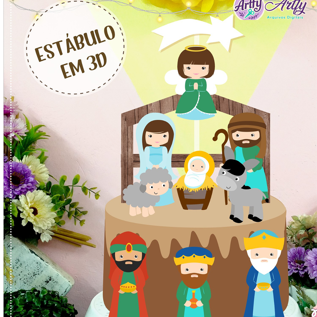 Topo de Bolo - Natalino  1