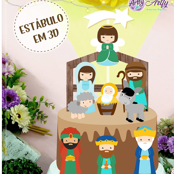 Topo de Bolo - Natalino 