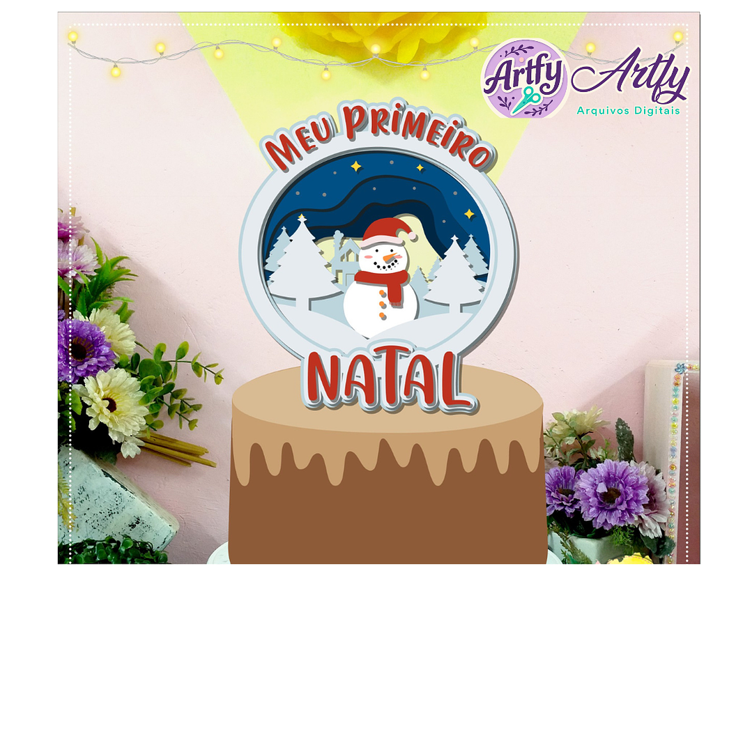 Topo de Bolo - Meu Primeiro Natal 1