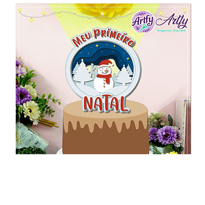 Topo de Bolo - Meu Primeiro Natal