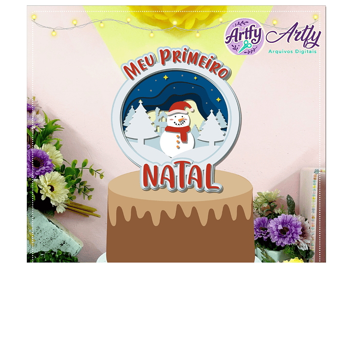 Topo de Bolo - Meu Primeiro Natal