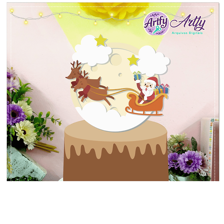 Topo de Bolo - Natalino 