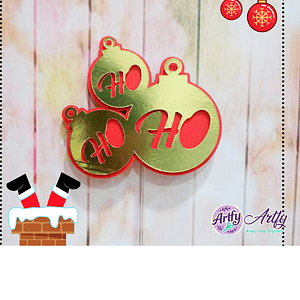 Topo de Bolo - Natalino HO HO HO