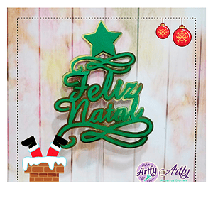 Topo de Bolo - Feliz Natal