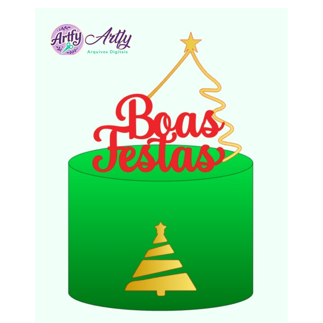 Topo de Bolo - Natalino Boas Festas 1