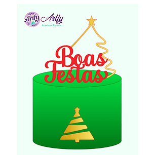 Topo de Bolo - Natalino Boas Festas