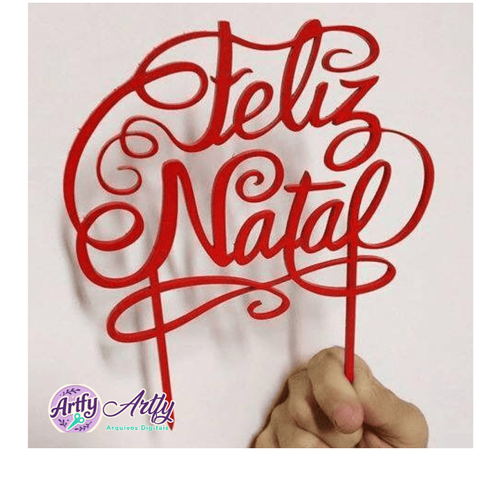 Topo de Bolo - Feliz Natal