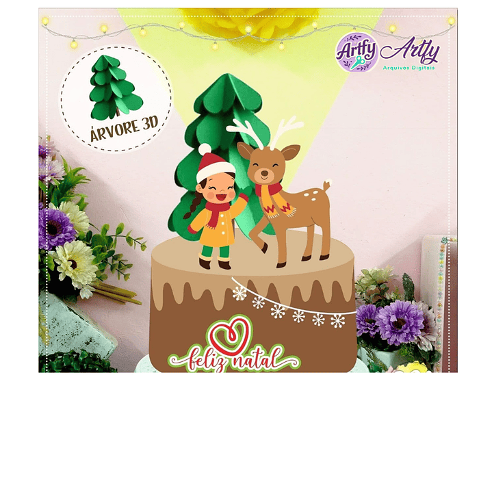 Topo de Bolo - Natalino Rena