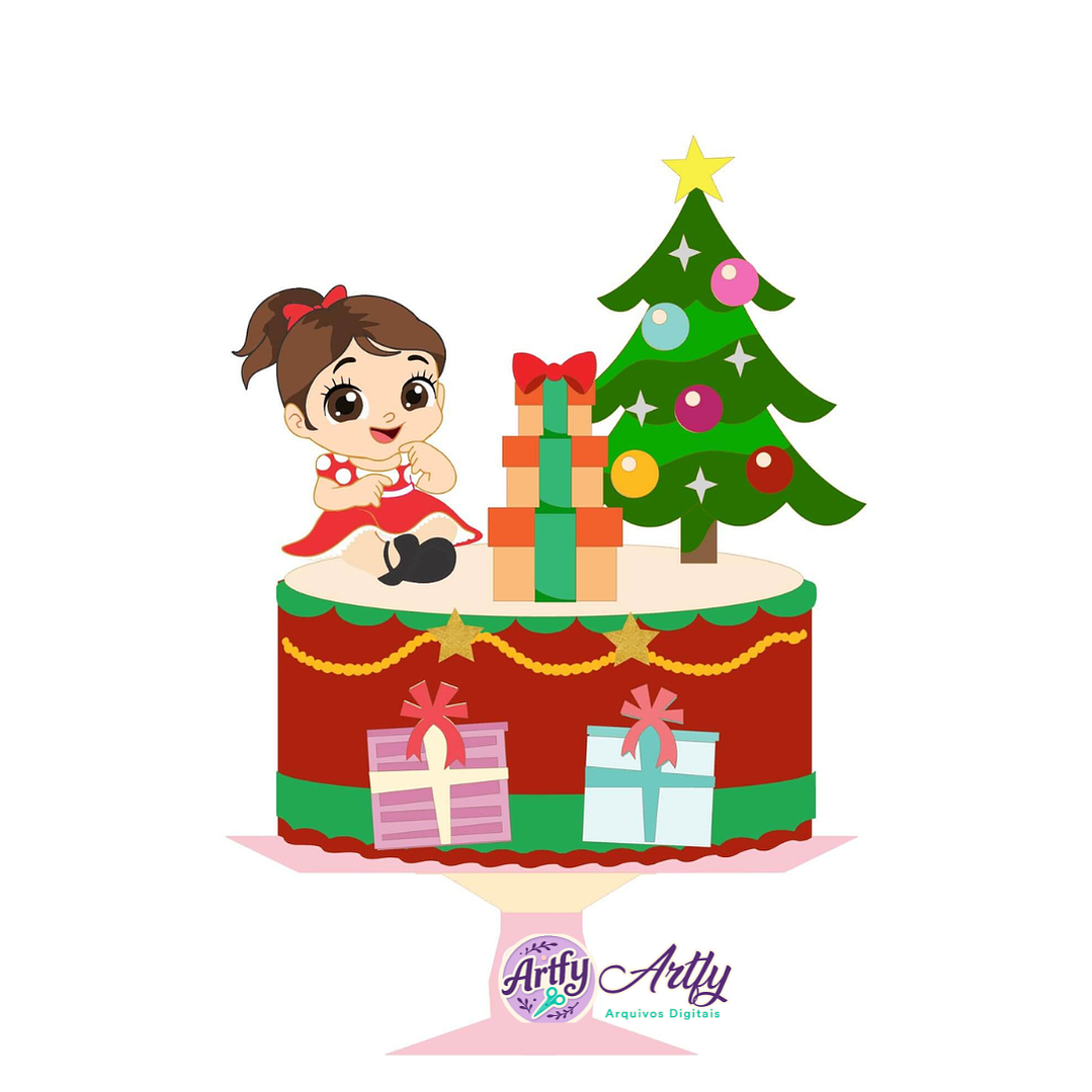 Topo de Bolo - Natalino Baby  1