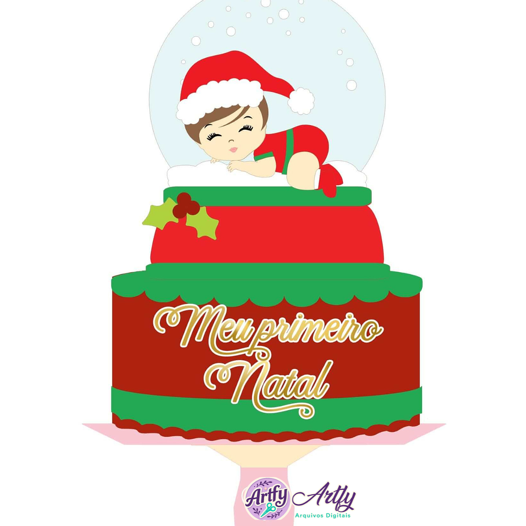 Topo de Bolo - Natalino  1