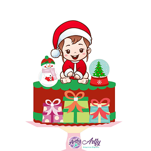 Topo de Bolo - Natalino Baby